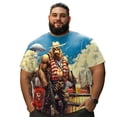 thumbnail image 1 of playera grande y alto para hombre big and tall men t shirt camisas playeras manga corta 4XL 3DTS10051, 1 of 7