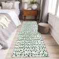 thumbnail image 4 of Green Ivy Leaves 2'x6' Runner Rugs for Hallway Kitchen Bedside Non Slip Washable, Spring Plants Botanical Modern Country Entryway Rug Runners with Rubber Backing, Long Carpet Runner for Laundry Room, 4 of 8
