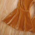 thumbnail image 3 of Pantalones Acampanados Para Bebés Y Niñas Con Volantes Y Pantalones Acampanados (E-Khaki 1-2T), 3 of 5