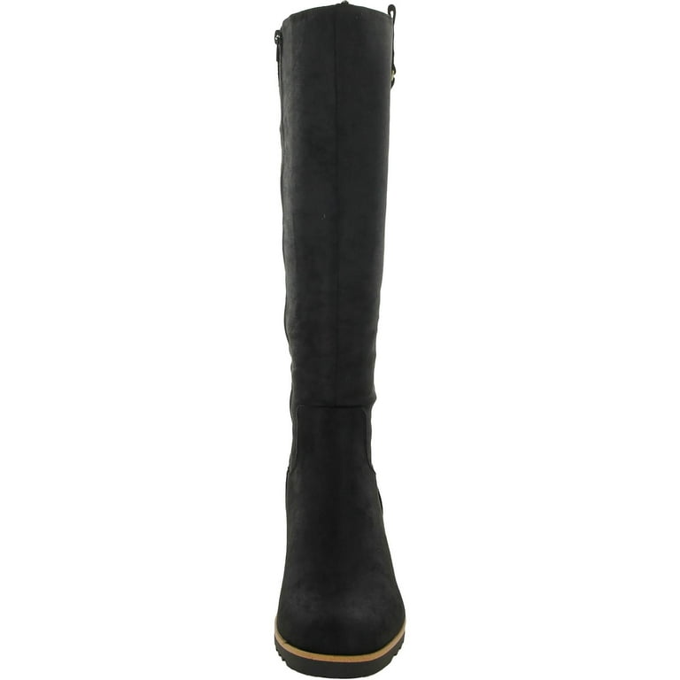 LifeStride Womens ZEPPELIN Wedge Heel Zipper Knee High Boots Walmart