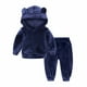 thumbnail image 1 of Ropa Para Niñas Pequeñas, Conjunto Para Niños Pequeños, Jersey Con Capucha De Terciopelo Dorado Para Otoño E Invierno, Top De Manga Larga, Pantalones Informales, Traje Odeerbi LM103-7009, 1 of 8
