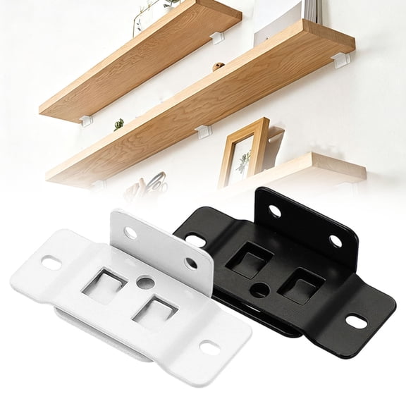 Apeya Black Corner Bracket Stainless Steel L Bracket Heavy Duty Angle Bracket Furniture Joint Connector with Screws for Shelves Cabinets Drawers Tables Chairs