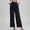 *Black, variant on ClodeEU Women's High Waisted Wide Leg Pants, Elastic Waist Flowy Trousers with Pockets, Casual Workwear Black,Women's Plus L