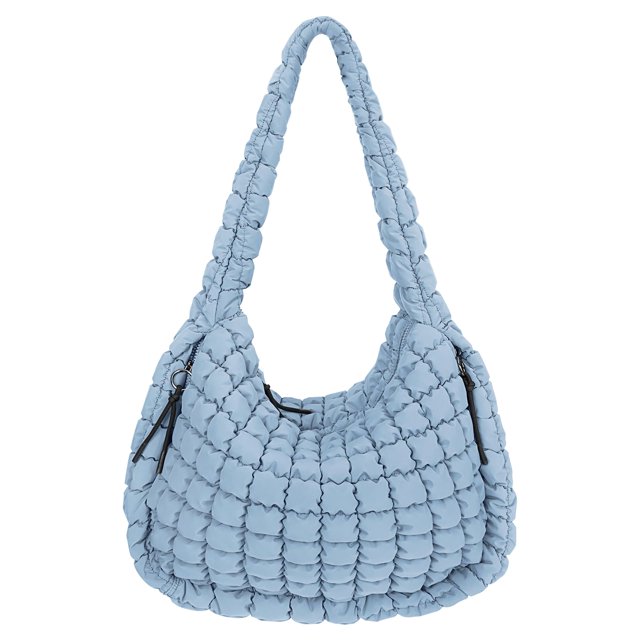 Bolso de mano Juoxeepy, acolchado, grande, acolchado, de nailon con hombros