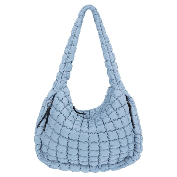 Bolso de mano Juoxeepy, acolchado, grande, acolchado, de nailon con hombros