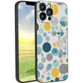thumbnail image 1 of Compatible with iPhone 13 Pro Max Phone Case, Geometric-Circles-146 Case Men Women, Flexible Silicone Shockproof Case for iPhone 13 Pro Max, 1 of 1