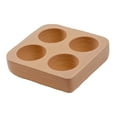 thumbnail image 5 of Wooden Egg Holder Egg Tray Stand Rustic 4 Slot Design for Refrigerator Countertop Kitchen Display, 5 of 9