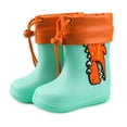 thumbnail image 1 of Botas de goma para niños, niñas y niños, botas de lluvia ligeras, botas de goma antideslizantes impermeables con cordón, 1 of 6