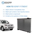 thumbnail image 3 of ECCPP Auto Parts Plastic Aluminum Replacement Radiator for ES300 Avalon/Camry CU1746 CU1746 Fits select: 1995 TOYOTA CAMRY, 1994 TOYOTA CAMRY LE, 3 of 5