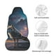 thumbnail image 4 of Balery Night Sky Wolf Funda de Asiento para Auto con Diseño - Cubierta Frontal Suave y Transpirable con Protector Antideslizante- 1 Unidad, 4 of 5