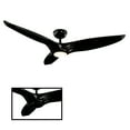 thumbnail image 3 of Morpheus III Indoor and Outdoor 3-Blade Smart Ceiling Fan 60in Gloss Black with 3000K LED Light Kit and Remote Control, 3 of 4