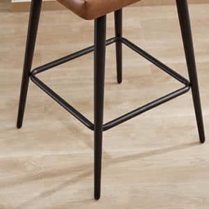 Set Of 4 Swivel Bar Stools With Back & Footrest – 25.4” Counter Height Upholstered Stools For Kitchen Island, Dining, Or Pub