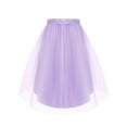thumbnail image 4 of vastwit Kids Girls Sparkly Irregular Hem Tulle Skirt Rhinestone Flower Decor Tutu Skirt for Pageant Prom Party Purple 6, 4 of 5