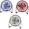 thumbnail image 2 of Homebasix Fan Mini W/Usb4In Red/Blu/Slvr FE-20, 2 of 2
