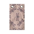 thumbnail image 1 of Dragonfly Hanging Pocket Organizer, Repetitive Purple Tones Exotic Animal Illustration, Printed Polyester Storage Bag with Pockets, 9" x 16", Blush Dark Warm Taupe, 1 of 2