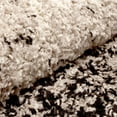 thumbnail image 3 of Abstract Modern Ombre Cozy Tufted Shag Polypropylene Indoor Runner Rug - 2' 7" x 8', Black, 3 of 4
