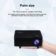 thumbnail image 4 of Transemion Living Room Bedroom Remote Control Mini Projector Apartment with Machine Home Theater Projecting HD Earphone Portable Port, 4 of 6