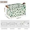 thumbnail image 3 of Collapsible Storage Bins Fabric Shelf Baskets with Handles Closet Organizer Green Small Triangles 16.9x11.4x10, 3 of 8
