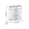thumbnail image 4 of Uscallm 28 Compartment Plastic Storage Box, 7 Day Pill Organizer Drawer Box, Weekly Container, Home Travel Portable Pill Case, Daily Vitamin Organizer, 4 of 9