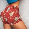 thumbnail image 4 of Fotbe Japanese Maneki Cats Shorts Sin Costuras – Shorts Deportivos de Cintura Alta para Mujer, Elásticos para Gimnasio, Yoga, Running o Ciclismo-Large, 4 of 8
