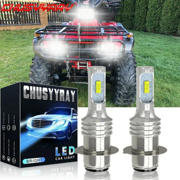 For Honda Foreman 400 450 1997 1998-2004 H6 LED Headlight Bulbs Kit 6000K White 2 Pack