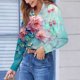 thumbnail image 2 of TaTaai Women Casual Printed Button Down Shirt Long Sleeve Collared Top Ladies Spring Autumn Daily Commute Office Wear Soft Breathable No Fading Machine Washable Stylish Blouse Gift, 2 of 6