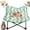 Green, variant on Niopets Cat Hammock, Niopets Foldable Cat Hammock, Low Profile Stand for Easy Storage, Durable Oxford Cloth Material and Sturdy Frame, Contoured Ergonomic Design, Suitable for Cats