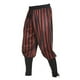 thumbnail image 4 of Pantalones largos para hombre, leggings de rayas con parches y cordón, pantalones piratas medievales de Halloween, pantalones largos de poliéster para hombre, 4 of 4