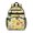 Football and Basketball Yellow Pattern, variant on Football and Tennisball Green Pattern Cute School Backpack Bag for School with Padded Back and Adjustable Shoulder Straps 15.25"x11.5"x5.25"