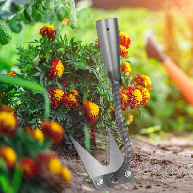 Herramienta de extractor de lavabo a mano Desmalzo suministros multifuncionales de jardinería Herramienta de tracción de hierba portátil para jardín Acero de manganeso