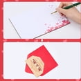 thumbnail image 5 of Wedding Bamboo Greeting Card with Paper Envelopes Rectangle Light Coral 192x132x1mm, 5 of 5