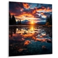 thumbnail image 2 of Designart "Majestic Banks of the River III" Lakes & Rivers Metal Wall Art, 2 of 5
