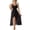 Black, variant on JIANLAI Midi Dress For Women V Neck ,Chiffon Sleeveless High Split Flowy Long Dress, Elastic Waist Evening Party Cocktail Dress For Wedding Guest Holiday Formal Daily Occasions