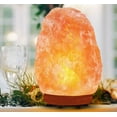 thumbnail image 5 of Himalayan Aroma Salt Lamp - Himalayan Salt Lamp, Salt Lamp, 6-8 lbs, 7-8 inch Height, Handmade, Dimmer Switch, Wood Base, Home Decor, 5 of 8