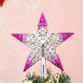 thumbnail image 2 of Christmas Tree Top Star Glittering Hanging Xmas Tree Topper Decoration Ornaments, 2 of 6