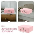 thumbnail image 3 of GOOHOCHY 1Pack Mini Convenient Storage Suitcase Pink Rectangular Thickened Paper For Home Use Office Use, 3 of 6
