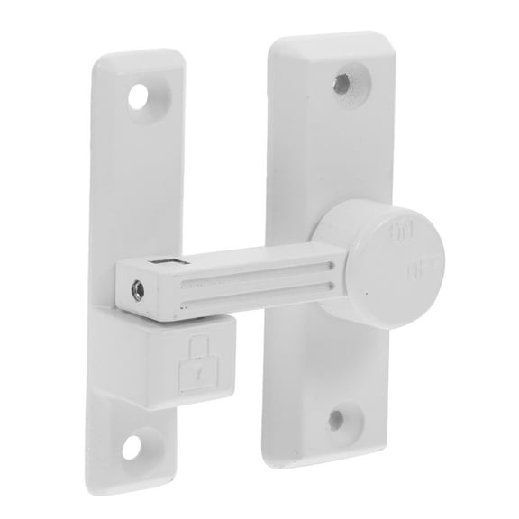 Raindrops Barn Door Latch in White for Home Use Made of Zinc Alloy with Heavy Duty Flipping Gate Hardware 90