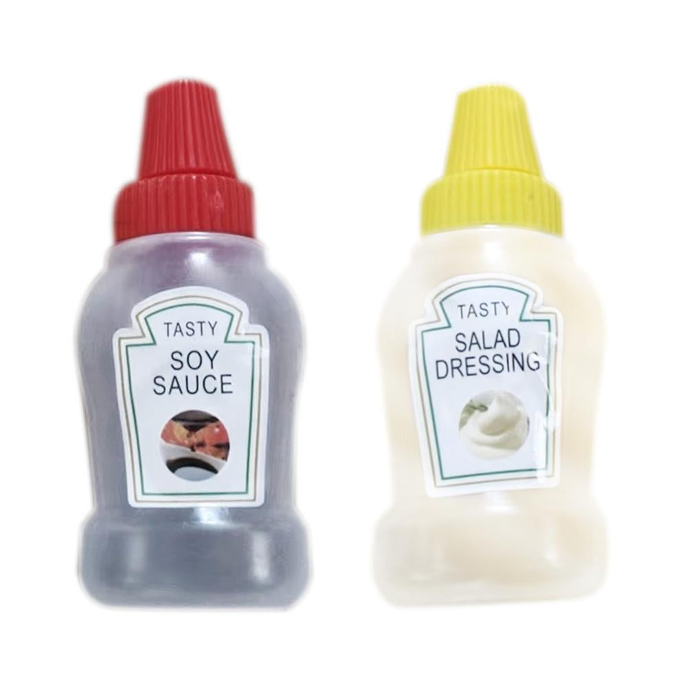 Mini Sauce Bottle Refillable Ketchup Honey Salad Containers Bottles