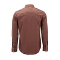 thumbnail image 2 of Red Label Pearl Snap Western Long Sleeve Slim Fit Shirt D-20 (2XL, Chocolate), 2 of 3