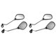 thumbnail image 1 of 3 Par para Bicicletas Seguridad Espejo Retrovisor para Bicicletas Espejo de Vidrio Ajustable Espejo Retrovisor Derecho, 1 of 5