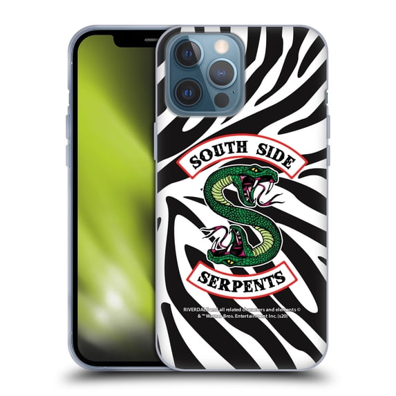 Head Case Designs Officially Licensed Riverdale South Side Serpents Zebra Logo Soft Gel Case Compatible with Apple iPhone 13 Pro Max