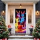 thumbnail image 3 of Decoración navideña para puerta | Tapiz navideño para interiores y exteriores | Tapiz de poliéster de 90 x 180 cm para fiestas y decoración de aulas, 3 of 5