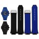 thumbnail image 2 of Correa de silicona para reloj Hublot Big Bang Classic Fusion de 17 x 27 mm, correa de goma que sobresale, herramientas para correa de 27 x 17 mm, color negro, azul y gris, 2 of 5