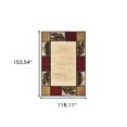 thumbnail image 3 of 10' X 13' Ivory Southwestern Power Loom Stain Resistant Area Rug, 3 of 3