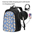 thumbnail image 2 of Fotbe Corgi Mochila con Estampado y Puerto USB para Hombre y Mujer, Mochila Antirrobo, Mochila de Viaje, Mochila Escolar, Mochila Universitaria, 2 of 7