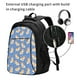 thumbnail image 2 of Fotbe Corgi Mochila con Estampado y Puerto USB para Hombre y Mujer, Mochila Antirrobo, Mochila de Viaje, Mochila Escolar, Mochila Universitaria, 2 of 7