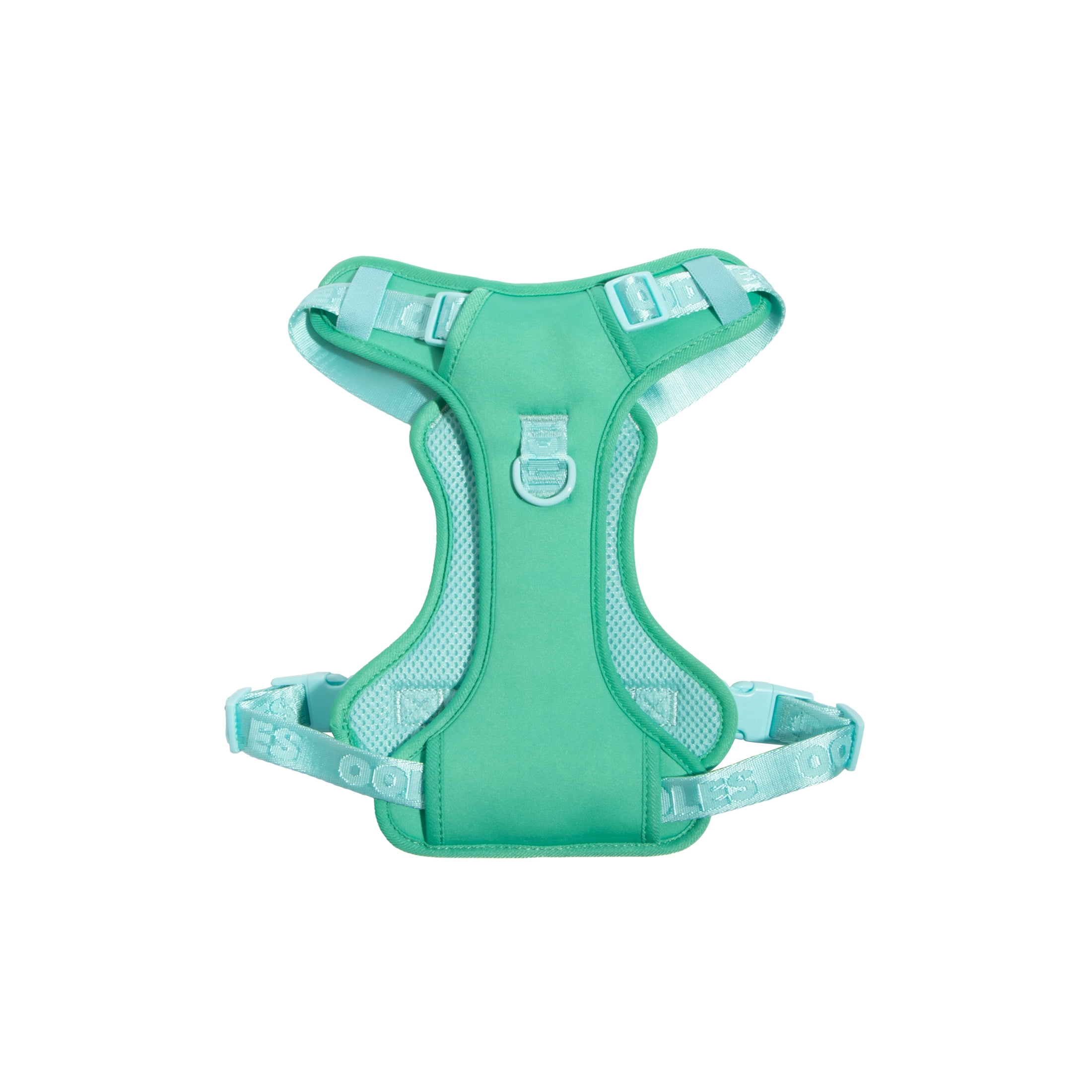 Oodles Adjustable Dog Walking Harness with Handle, Green, Medium