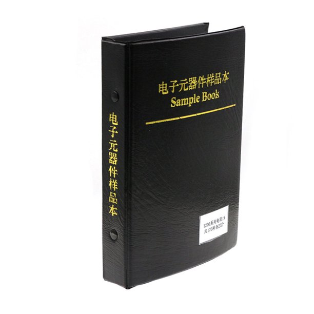 Libro de muestra de resistencia Irfora Kit de libro de resistencia de dispositivo montado en superficie de resistencia Kit de surtido de resistencia de chip multifuncional 1% libro de muestra preciso Irfora Libro de muestra de resistencia
