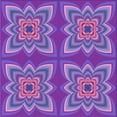 thumbnail image 1 of Ahgly Company Indoor Square Patterned Crocus Purple Area Rugs, 6' Square, 1 of 1