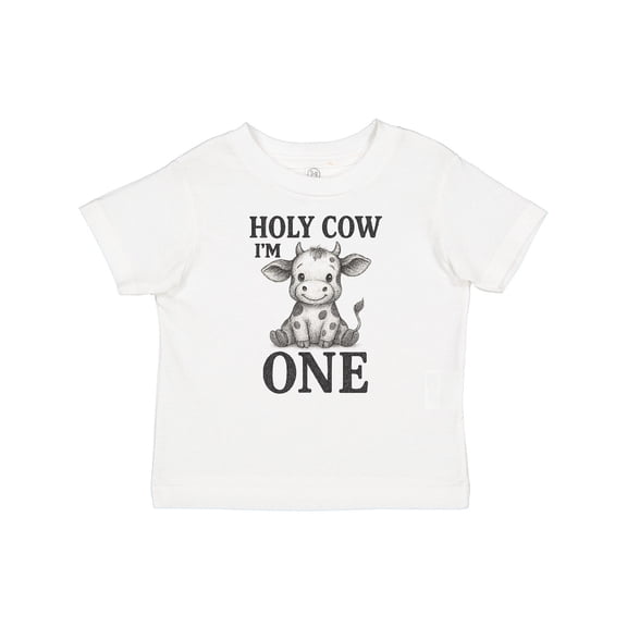 Inktastic Holy Cow I'm One Birthday Boys or Girls Baby T-Shirt